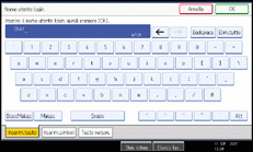 Illustrazione schermata pannello operativo
