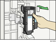 Illustrazione del contenitore dei residui di perforazione