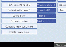 Illustrazione schermata pannello operativo