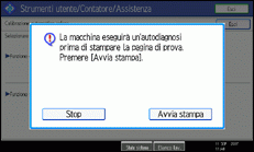Illustrazione schermata pannello operativo