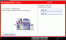 Illustrazione schermata pannello operativo