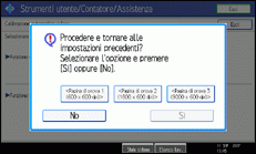Illustrazione schermata pannello operativo