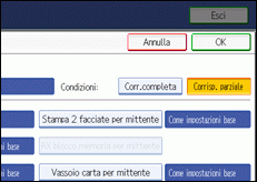 Illustrazione schermata pannello di controllo
