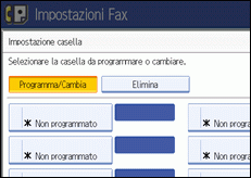 Illustrazione schermata pannello di controllo