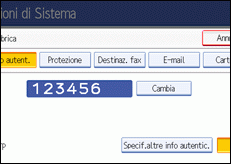 Illustrazione schermata pannello di controllo