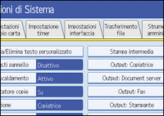 illustrazione schermata pannello di controllo
