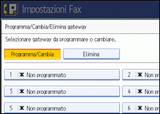Illustrazione schermata pannello di controllo