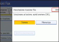 Illustrazione schermata pannello di controllo