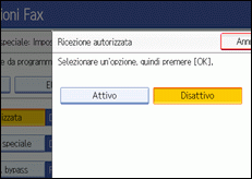 Illustrazione schermata pannello di controllo