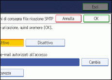 Illustrazione schermata pannello di controllo