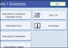Illustrazione schermata pannello di controllo
