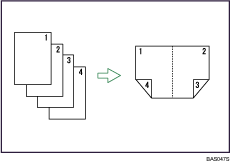 Ilustración de la combinación de dos caras