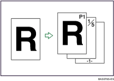 Ilustración de la numeración de páginas