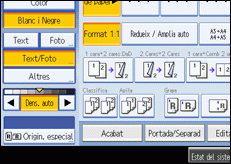 Il·lustració de la pantalla del panell d'operacions