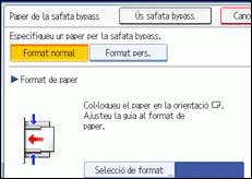 Il·lustració de la pantalla del panell d'operacions