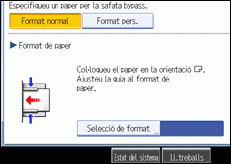 Il·lustració de la pantalla del panell d'operacions