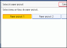 Il·lustració de la pantalla del panell d'operacions