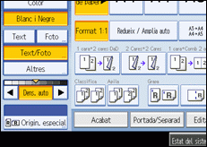 Il·lustració de la pantalla del panell d'operacions