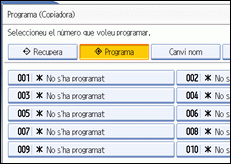 Il·lustració de la pantalla del panell d'operacions
