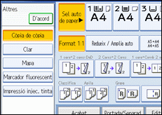 Il·lustració de la pantalla del panell d'operacions