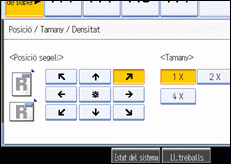 Il·lustració de la pantalla del panell d'operacions