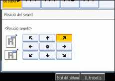 Il·lustració de la pantalla del panell d'operacions