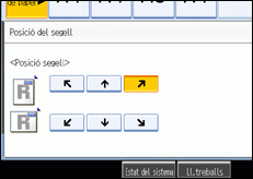 Il·lustració de la pantalla del panell d'operacions