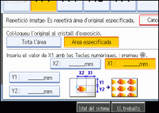 Il·lustració de la pantalla del panell d'operacions