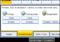 Il·lustració de la pantalla del panell d'operacions