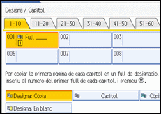 Il·lustració de la pantalla del panell d'operacions