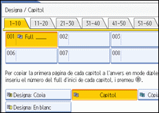 Il·lustració de la pantalla del panell d'operacions