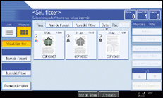 Il·lustració de la pantalla del panell d'operacions
