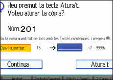 Il·lustració de la pantalla del panell d'operacions