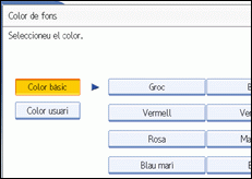 Il·lustració de la pantalla del panell d'operacions