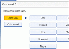 Il·lustració de la pantalla del panell d'operacions