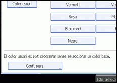 Il·lustració de la pantalla del panell d'operacions