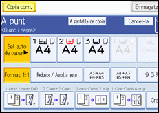 Il·lustració de la pantalla del panell d'operacions