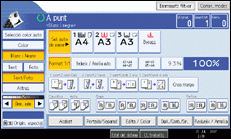 Il·lustració de pantalla del panell d'operacions