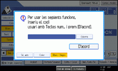 Il·lustració de pantalla del panell d'operacions