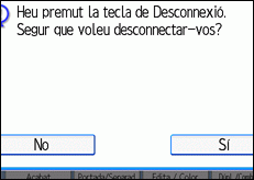 Il·lustració de pantalla del panell d'operacions