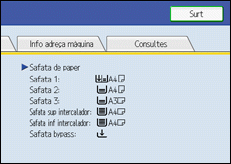 Il·lustració de la pantalla del panell d'operacions