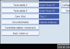 Il·lustració de la pantalla del panell d'operacions