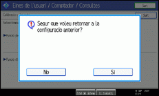 Il·lustració de la pantalla del panell d'operacions