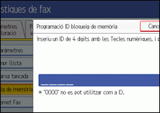 Il·lustració de la pantalla del panell de control