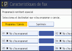 Il·lustració de la pantalla del panell de control