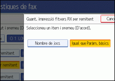Il·lustració de la pantalla del panell de control