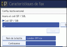 Il·lustració de la pantalla del panell de control