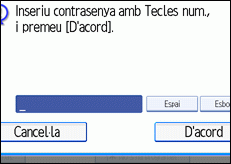 Il·lustració de la pantalla del panell de control