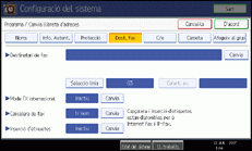 Il·lustració de la pantalla del panell de control