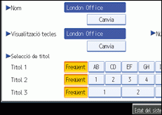 Il·lustració de la pantalla del panell de control